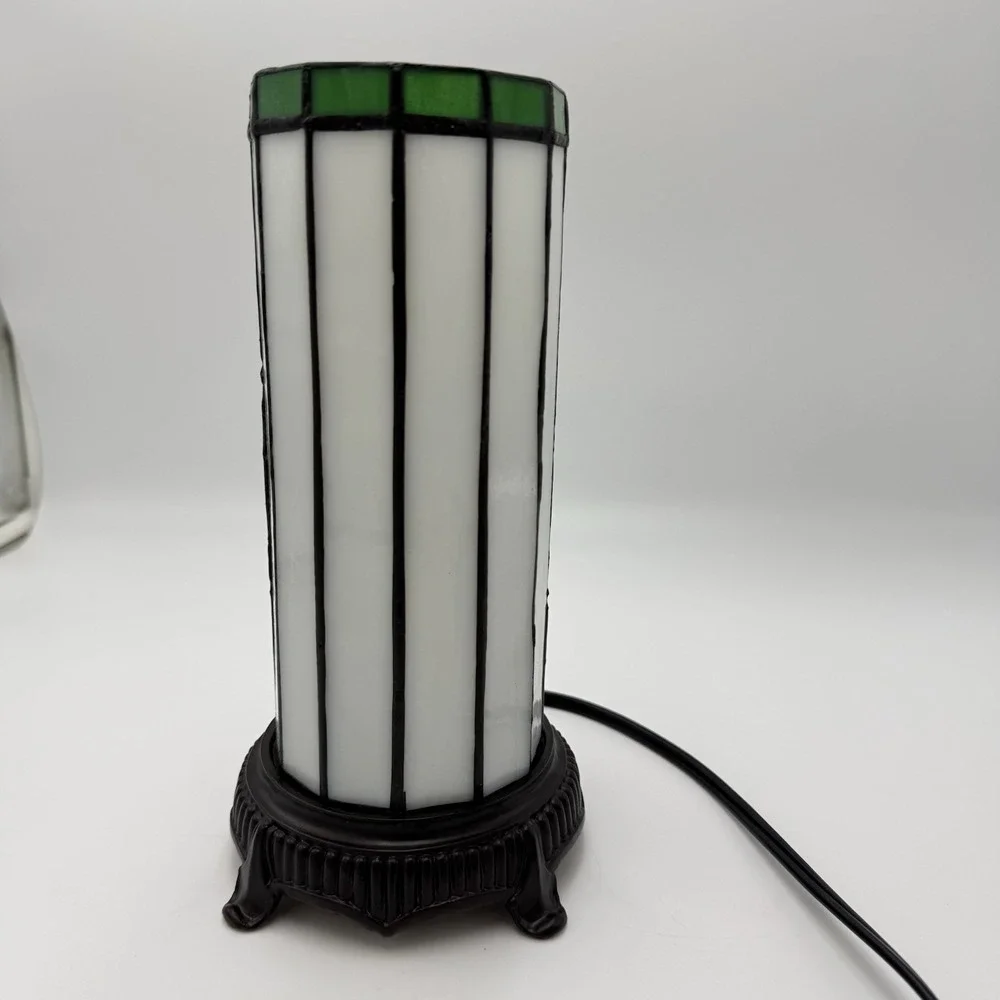 Tiffany Style Stained Glass Accent Table Lamp 10